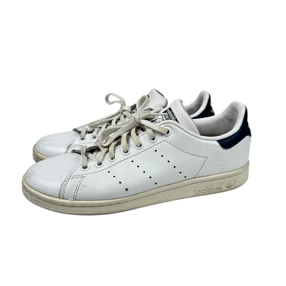 adidas Stan Smith Mens 6.5 Womens 8 White Leather Sneakers